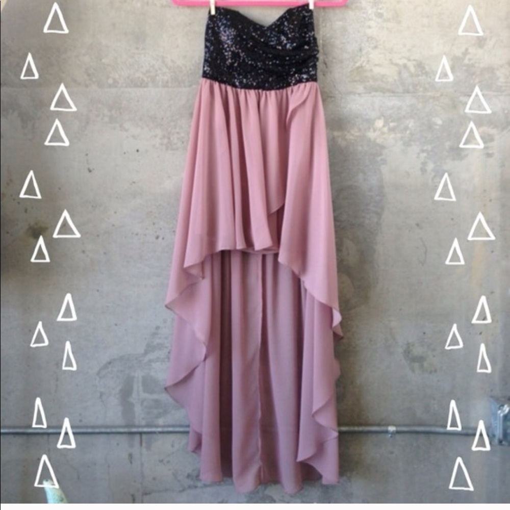 Beautiful high low sequin dress
